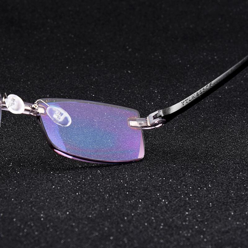 Reading Glasses Men Anti Blue Rays Presbyopia Goggles Women Vintage Rimless Eyewear Diopter +1.0 1.5 2.0 2.5 3.0 3.5 4.0