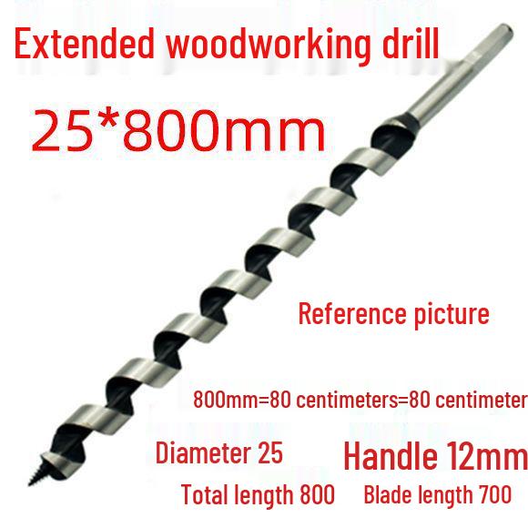 Extended Hex Shank Forstner Drill Bit for Woodworking - Door & Panel Hole Opener