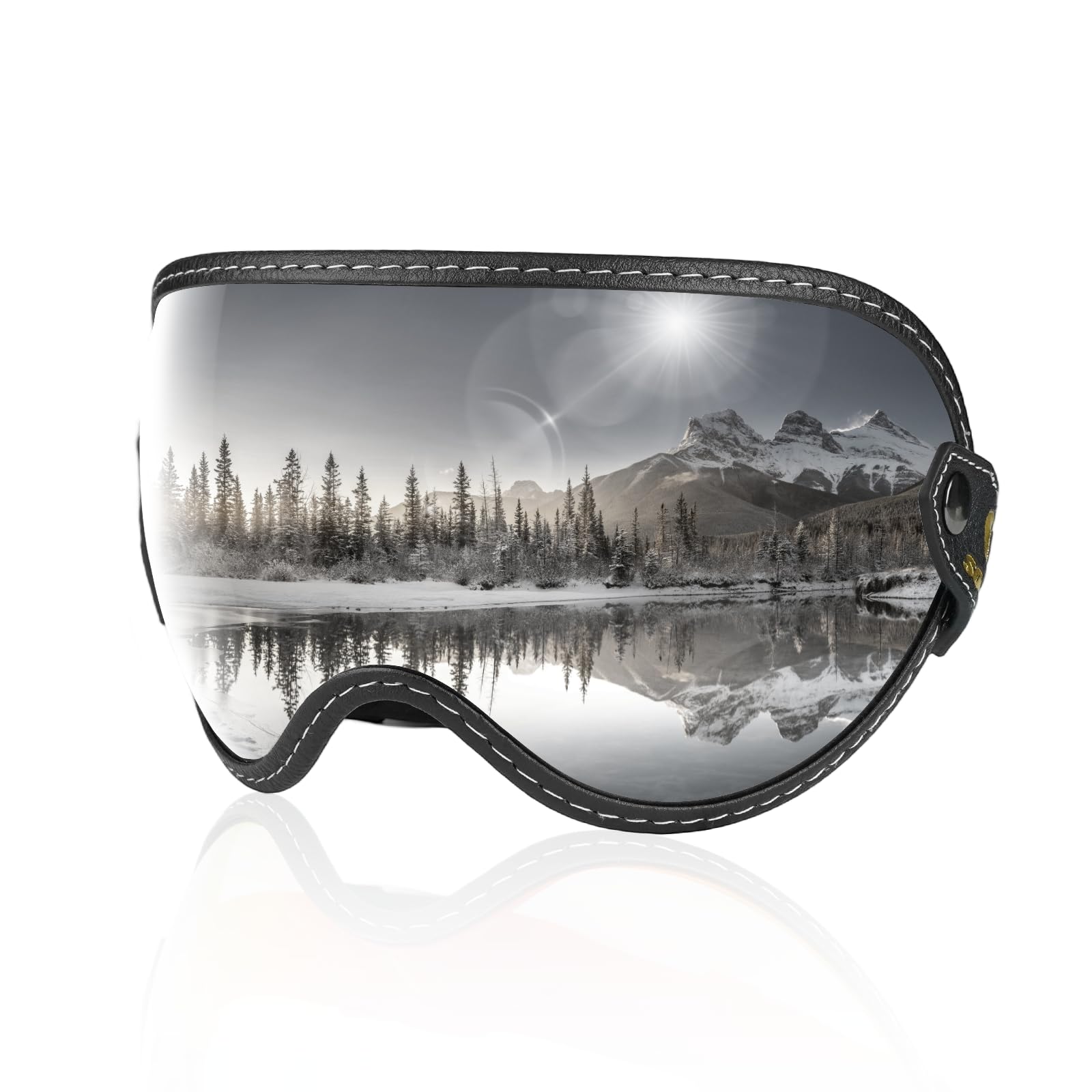 

Auscious House Motorcycle Goggles, Off-Road Goggles, Helmet Goggles, Compatible Replacement 3/4 Open Face Full S серебряный