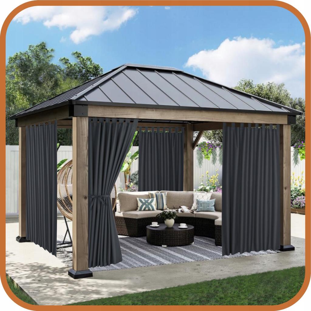 Garden Terrace Curtain Garden Terrace Curtains R 155X220 Graphite