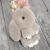 Cute Natural Rabbit Fur Pom Bunny Women Fluffy Rabbits On Bag Car Trinket Jewelry Wedding Party Toy Gift Bag Charm