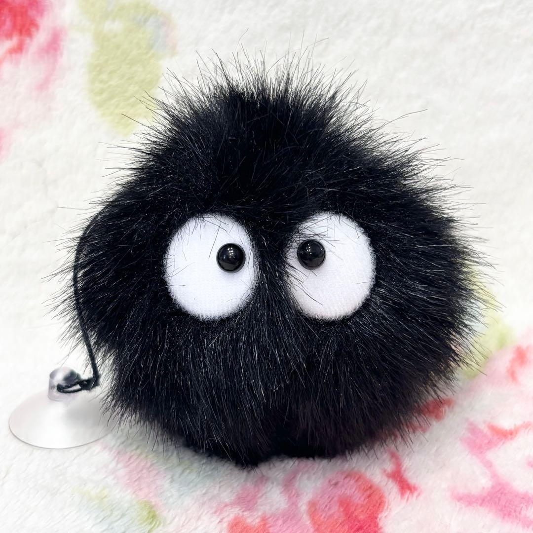 My Neighbor Totoro Makkurokurosuke Mascot Plush Toy with Suction Cup