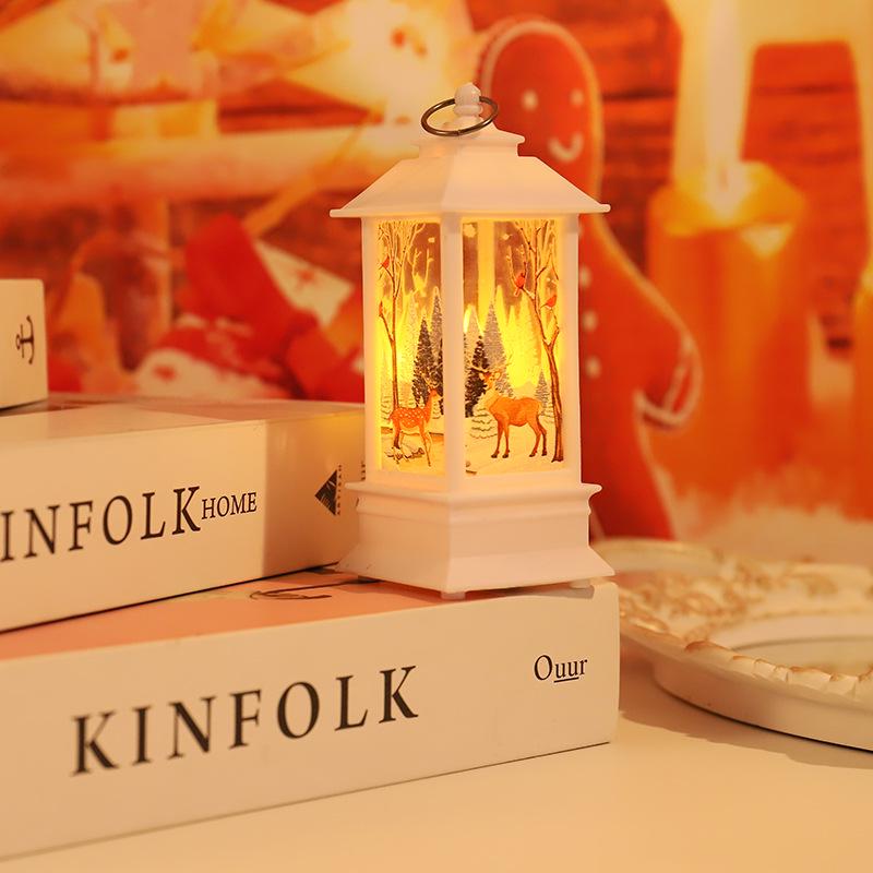 Christmas Snowman Wind Lantern: Decorative Night Light & Desktop Ornament