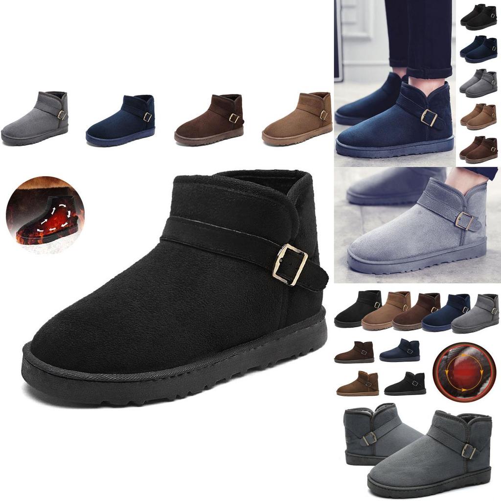 Cozy Waterproof Men Women Winter Snow Boots With Soft Fur Lined Ankle Design