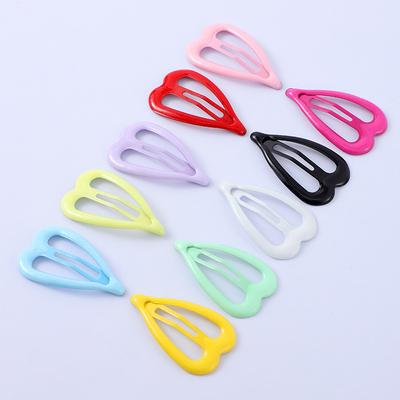 10PCS 3cm Cute Candy Colors Love Heart Mini Hairpins Sweet Girls Hair Clips Barrettes Solid Clip Fashion Kids Hair Accessories