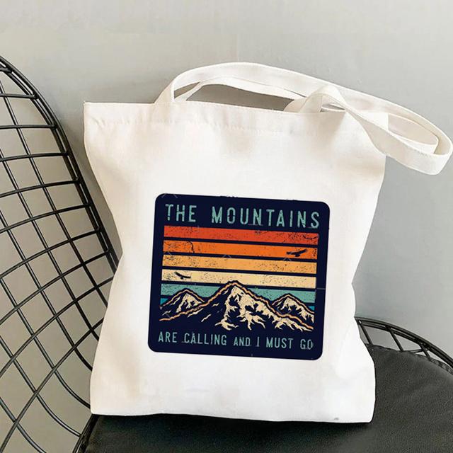 2021 Shopper Artistic Nature Guitar Printed Tote Bag Women Harajuku Shopper Handbag Girl Shoulder Shopping Bag Lady Canvas Bag