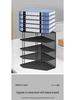 Office Desk Organizer: Metal File Storage Rack and Folder Box for Efficient Document Collection