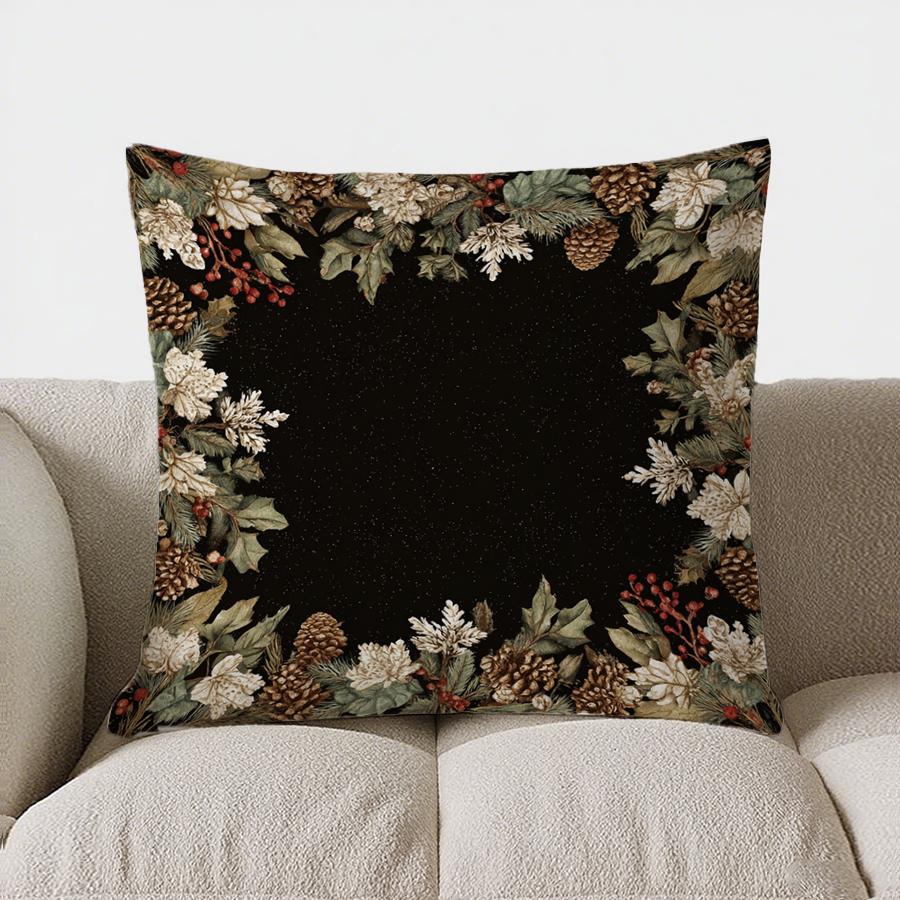 Heimdeko Rotes Muster Dekorative Quadratische Kissenhülle Muster Kissenbezug Geeignet Für Sofa Schlafzimmer Auto Kissenbezug