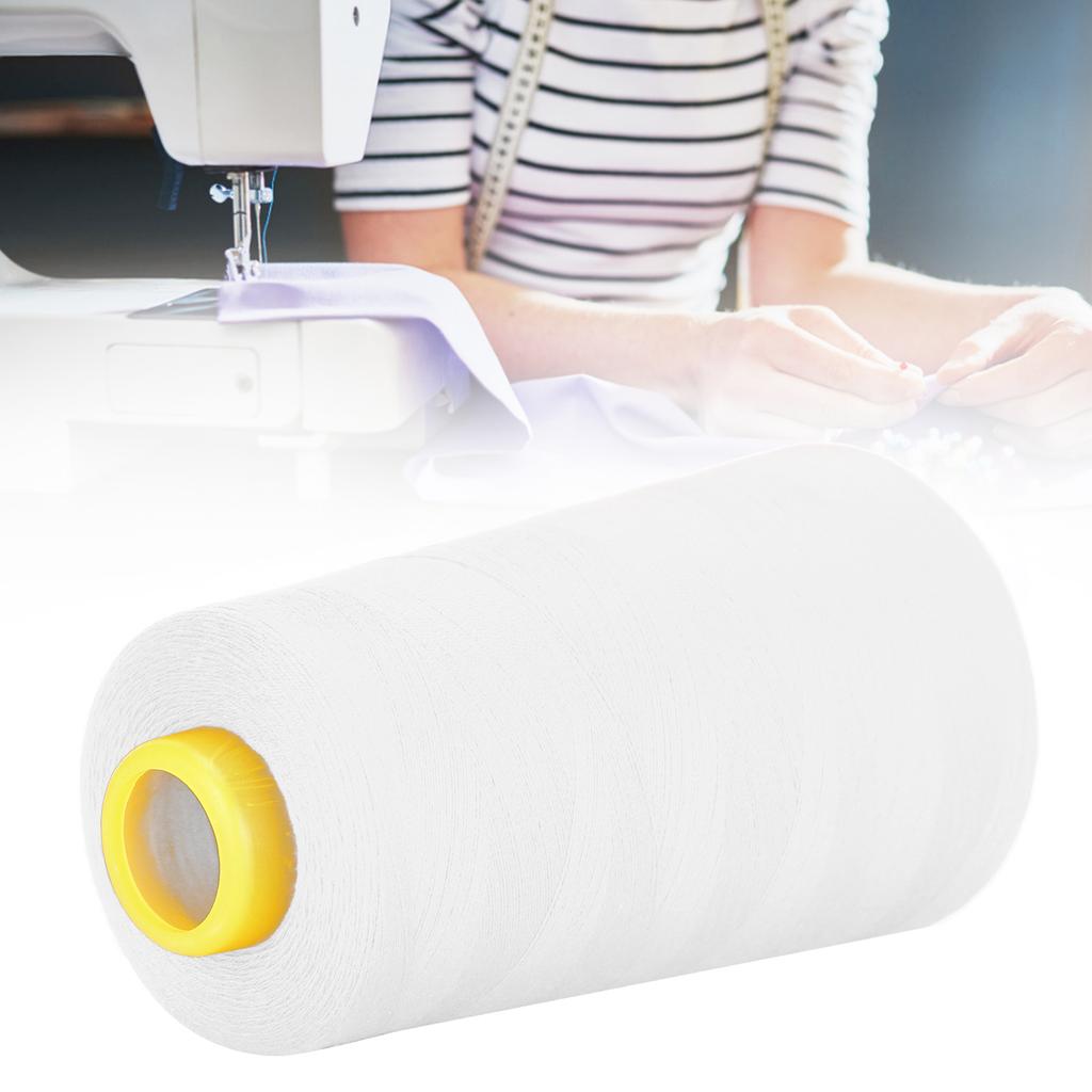 402 Polyester Sewing Thread 3000 Yards Hand Stitching Cord for DIY Handicraft Tailoring HandworkWhite