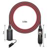 Outtag Cigarette Lighter Socket Extension Cable, 3.5M, /24V, Car Power Cord, Car Cigar Adapter,