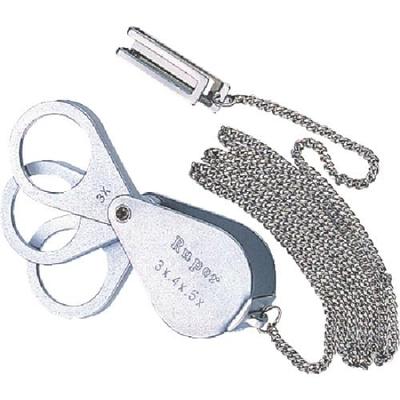 Shinwa Sokutei Μεγεθυντικός Φακός J Υψηλής Μεγέθυνσης Τύπου Αποθήκευσης Σετ 3 Τεμαχίων 3 4 5x με Αλυσίδα 75766