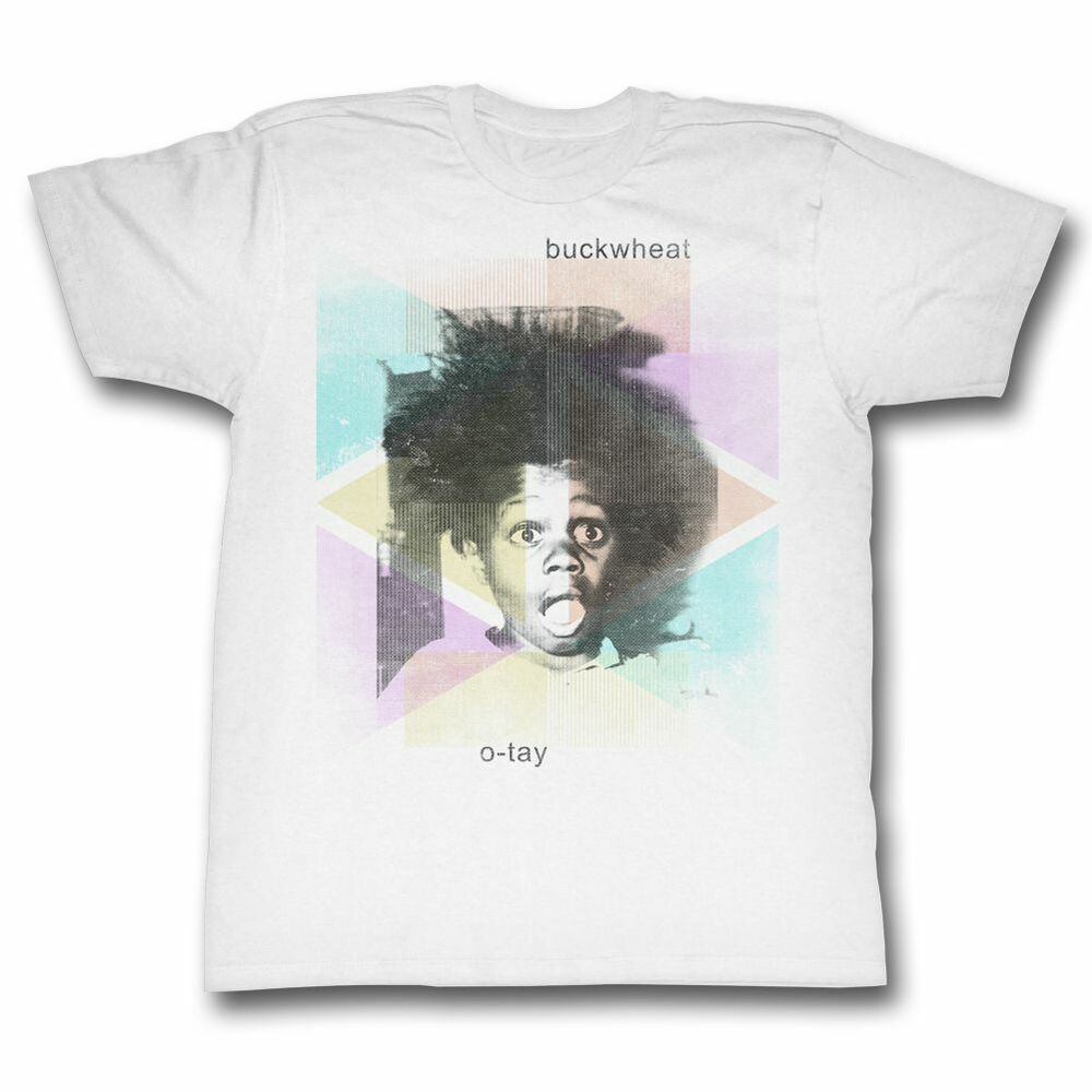 Buckwheat Abstract White T-Shirt