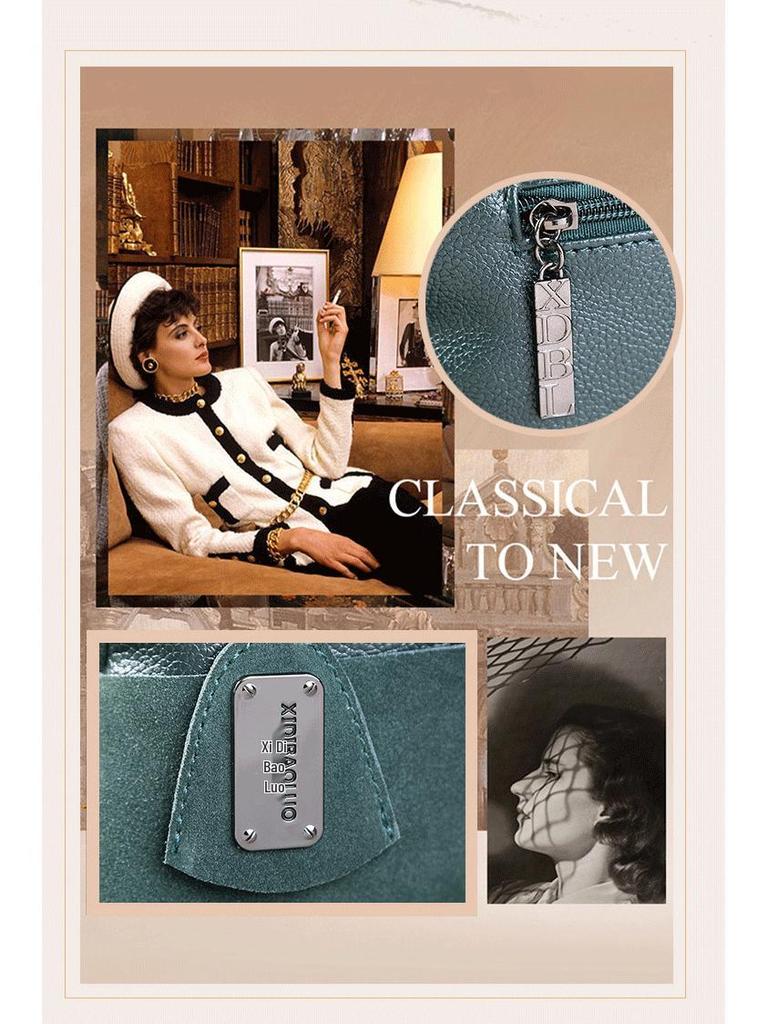 2025 Frosted Cowhide Multi-Compartment Pillow Handbag - Women's Versatile Shoulder & Crossbody Bag