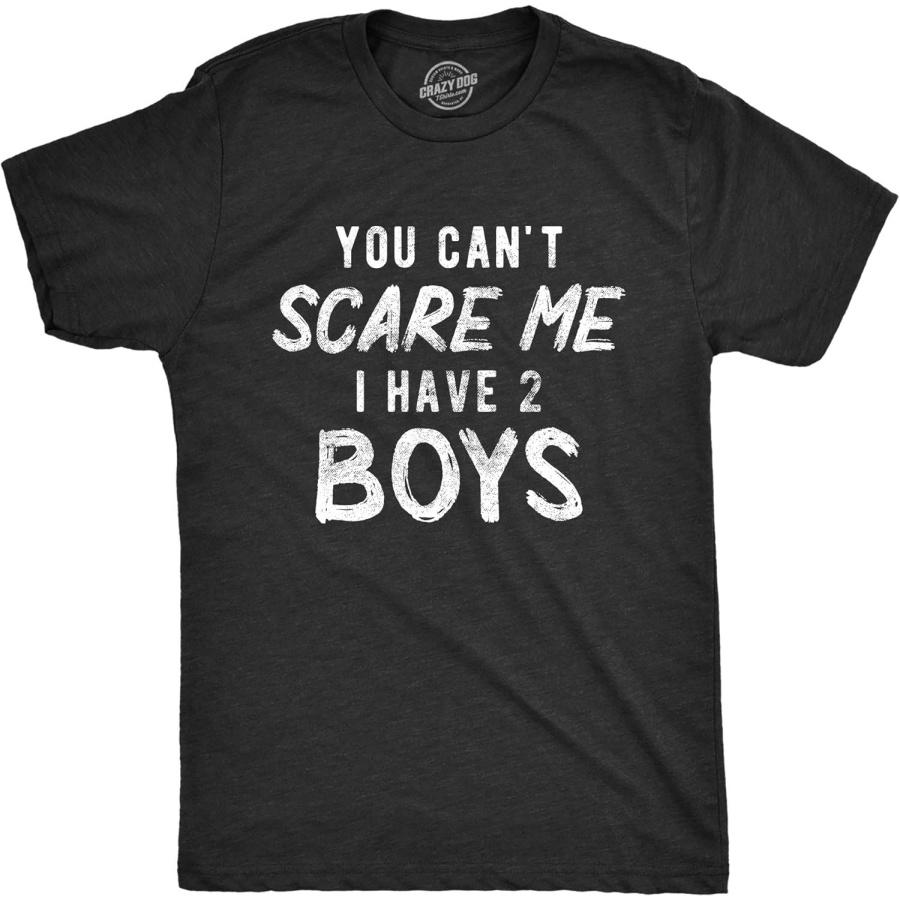 Mens You Cant Scare Me I Have A Daughter T Shirts Funny Sarcastic Shirt for Dad XXXXXL чёрный