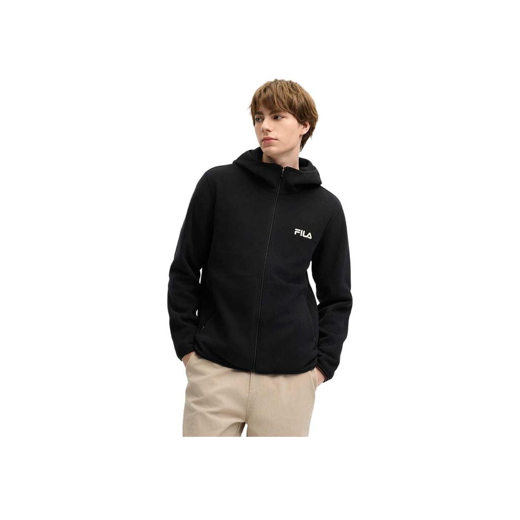 Fila Fashionable Warm Hooded Two-Piece Jacket Men Jackets Black F11M519704FBK