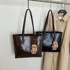 Large-capacity bag, daily work commute tote bag, new spring fashion versatile single shoulder armpit bag for women