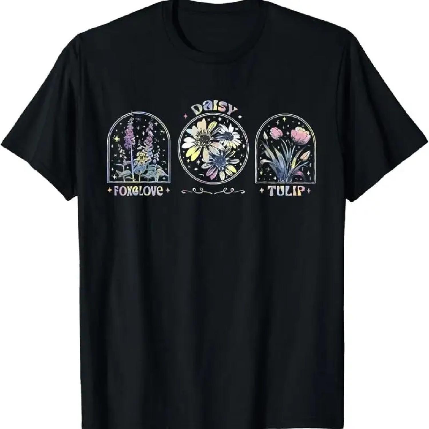 Flower Foxglove Daisy Tulip For Kids T Shirt S