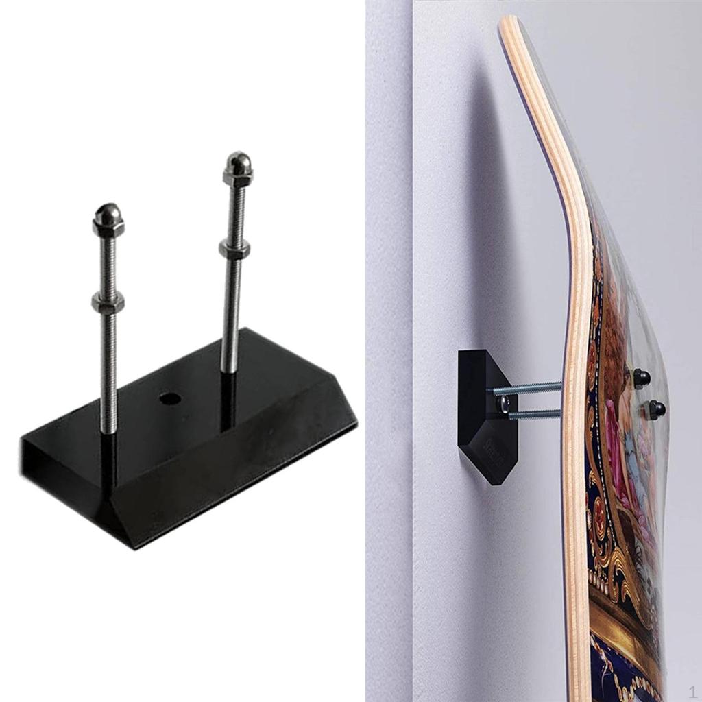 Acrylic Skateboard Wall Mount Longboard Skis Skate Board Organizer Living Room Garage Snowboard Rack