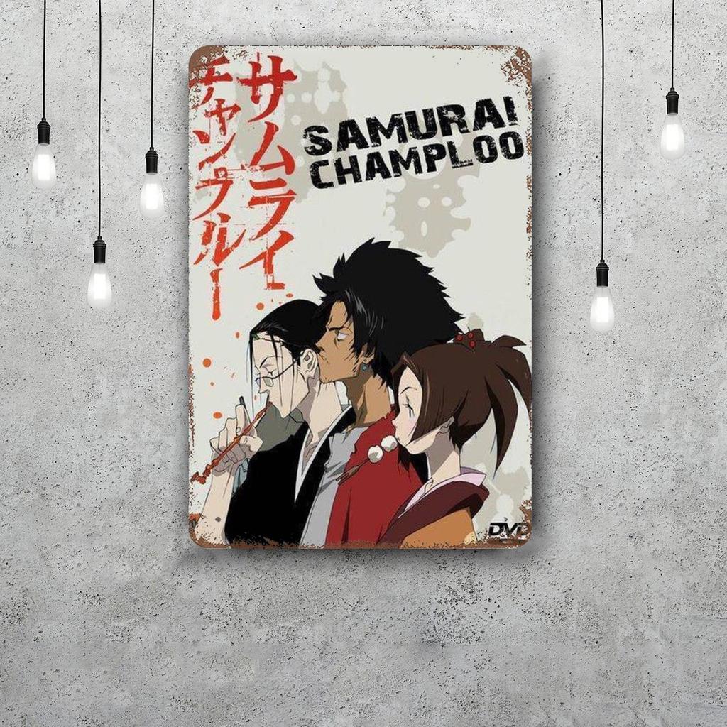 samurai champloo Decor Vintage Metal Signs Tin Signs Captain Poster Decor for Bar Pub Club Man Cave Wall Decoration