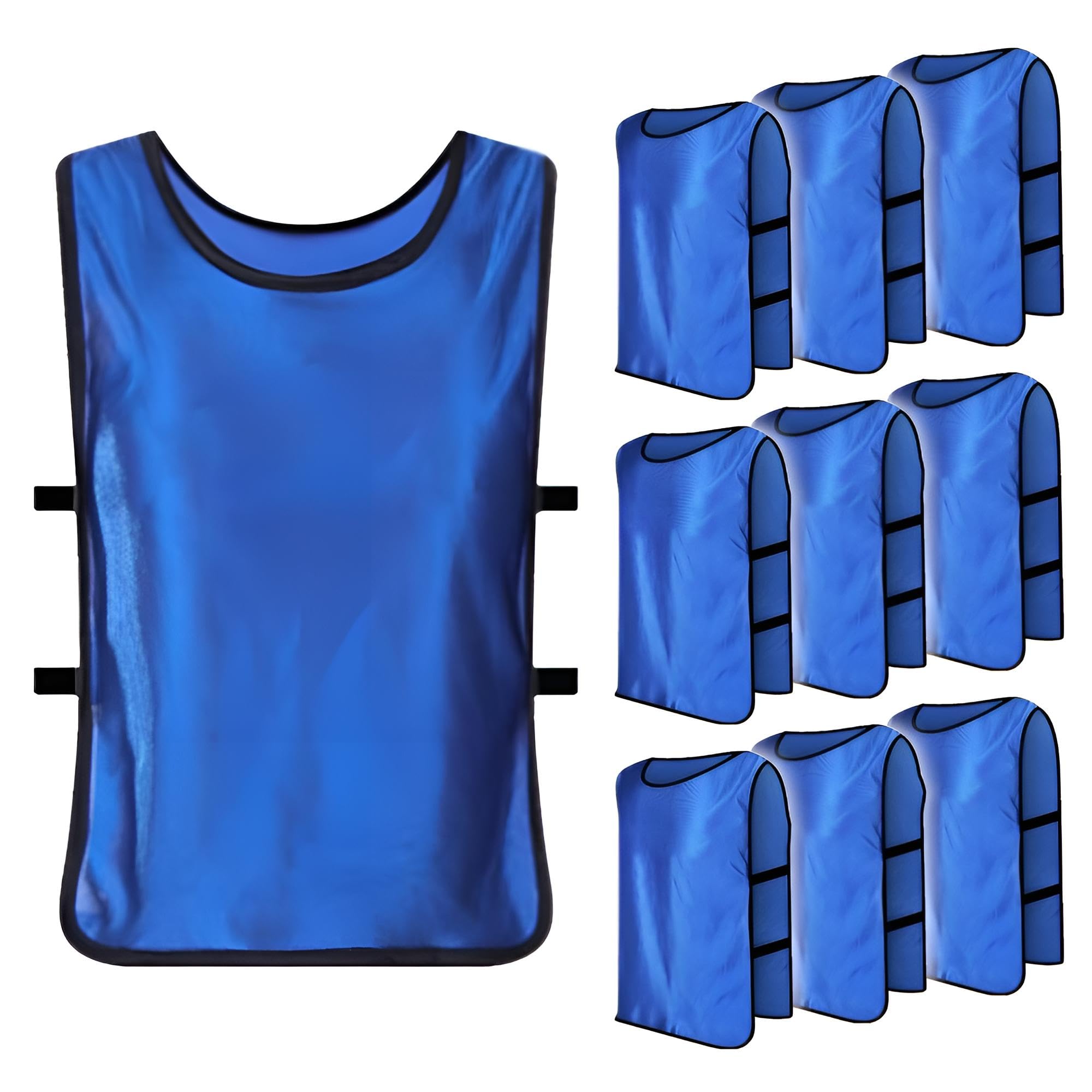 

Bibs for Set of Practice Sports Days [ZERONOWA] Adults, Plain, 10, Unisex, Events, Sports, Matches, (Blue) синій