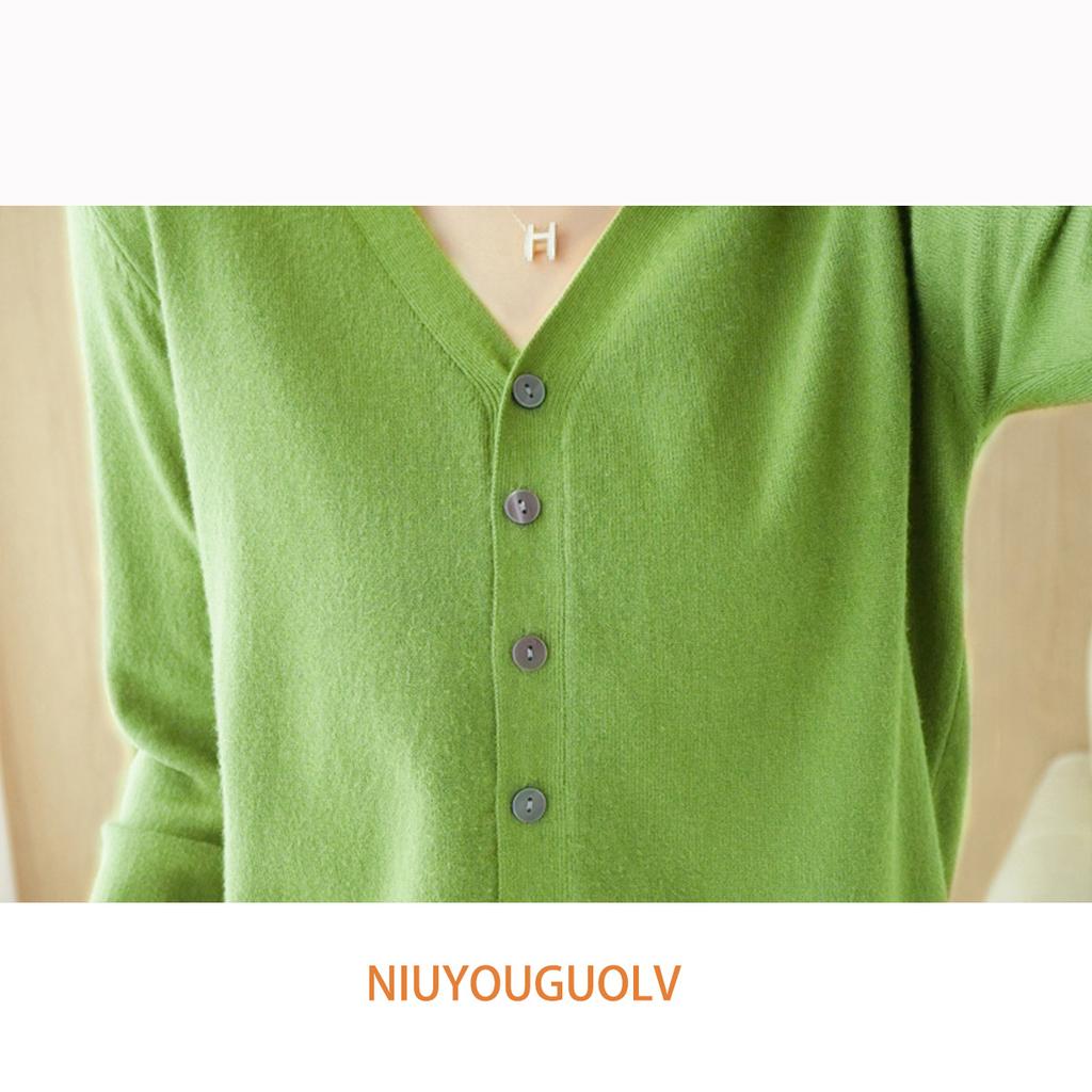 Women Knitwear V-Neck Single Breasted Button Pullovers Sweaters Women Fall Spring Long Sleeve Short Small Fresh Outer Wear Knitted Cardigan Tops