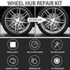 DIY Car Alloy Wheel Repair Adhesive Kit Rim Care Accessories Silver Paint Fix Tool For Car Auto Rim Dent Scratch Repair Adhesive