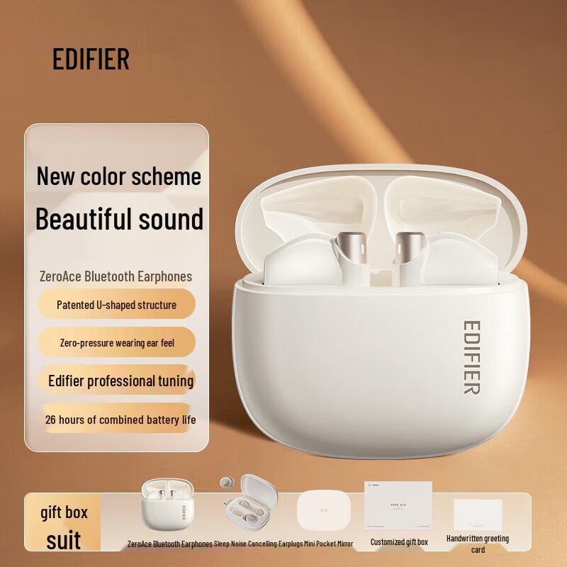 

EDIFIER Zero Ace True Wireless Bluetooth Earbuds & Sleep Earplugs Gift Set