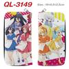 Franchouchou Langreißverschluss-Geldbörse PU-Leder Zombie Land Saga Anime Merchandise Cosplay Kartenhalter Braun