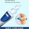 Smart Silicone Rotary Threaded Ear Hollowing Tool with Soft Silicone 16 Replacement Tips Ear Wax Remover