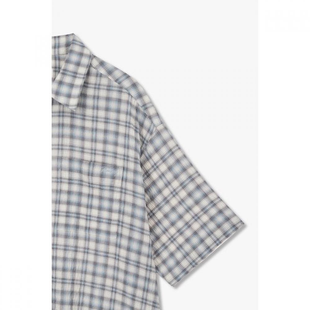 Studio Tomboy Oversized Check Short Sleeve Shirt 9176221989ar