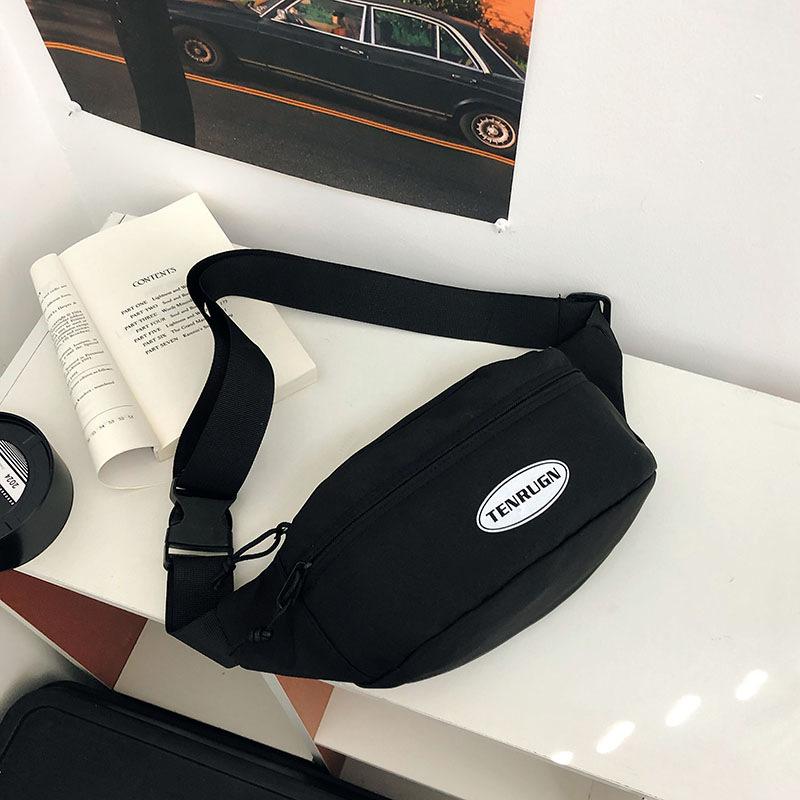 Japanese Trendy Messenger Bag Outdoor Simple Waterproof Breast Bag Trendy Men'S Bag Sports Mobile Phone Fanny Pack