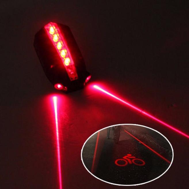 Bike Rear Fender Night Light Safety Warning Bicycle Red Tail Light Cycle Lamp