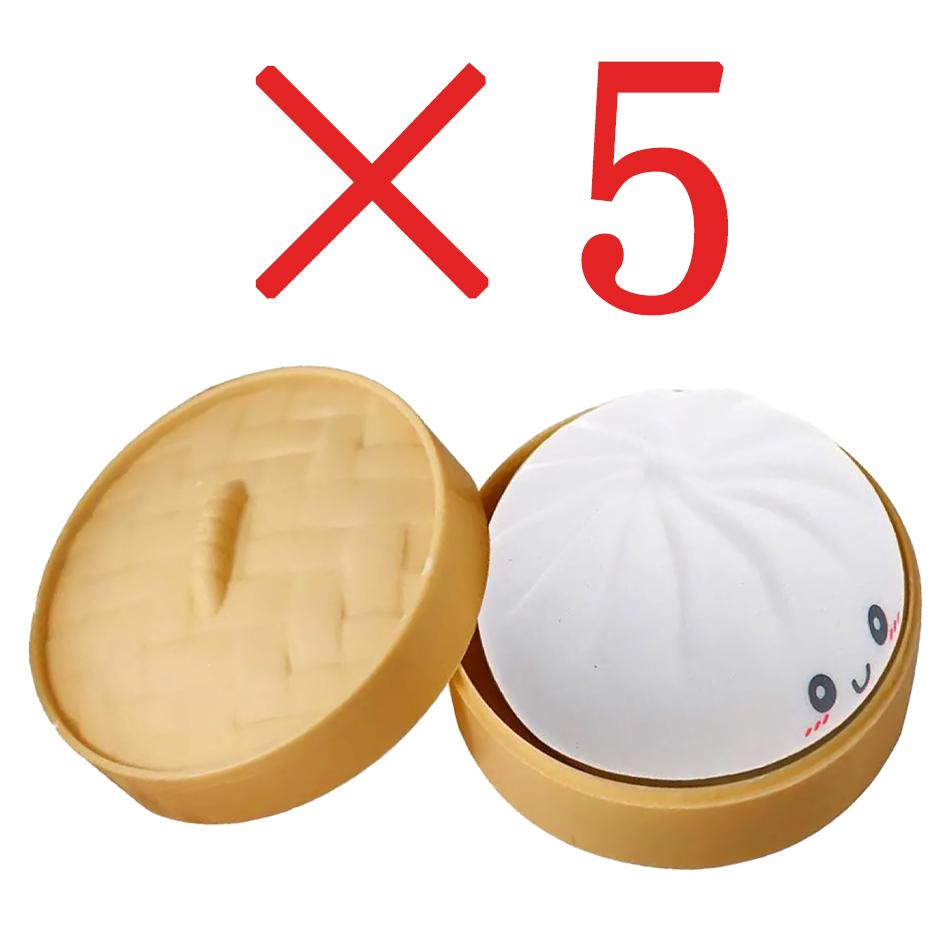 1-12Pcs Dumpling Stress Balls Fidget Sensory Toy Squeeze Dough Ball Stress Relief Toys For Halloween Prank Toys  Gifts