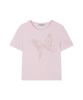 Guwolsibil Lace Patch Short-Sleeved Top Pink