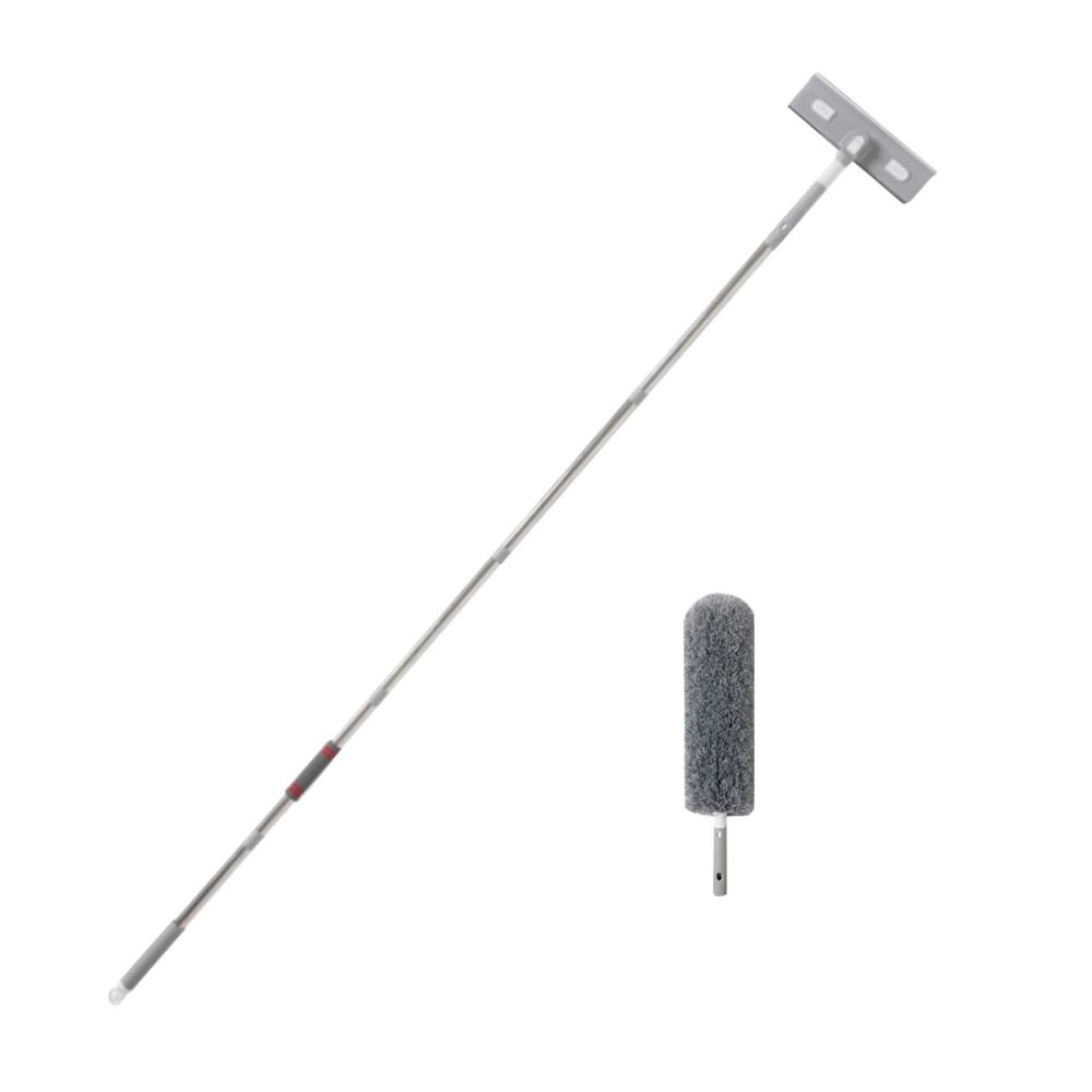 Long Handle Window Cleaner 5-Section Handheld Cleaning Scrubber Window Glass Scrubber For Home Apartment Hotel Bathroom Kitchen