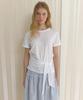 AMONG A Waist Tie T-Shirt_White