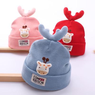 Baby Hat Autumn and Winter Plus Cotton Thickening Infant Warm Hat Men and Women Baby Cute Super Cute Ear Protection Wool Hat