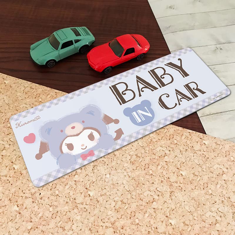 Kuromi Kigurumi Bear Car Magnet Sticker Slim Type Baby Incar/Baby Car