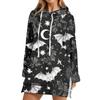 Women's Casual Long Sleeve Halloween Print Pullover Hoodie Sweatshirt