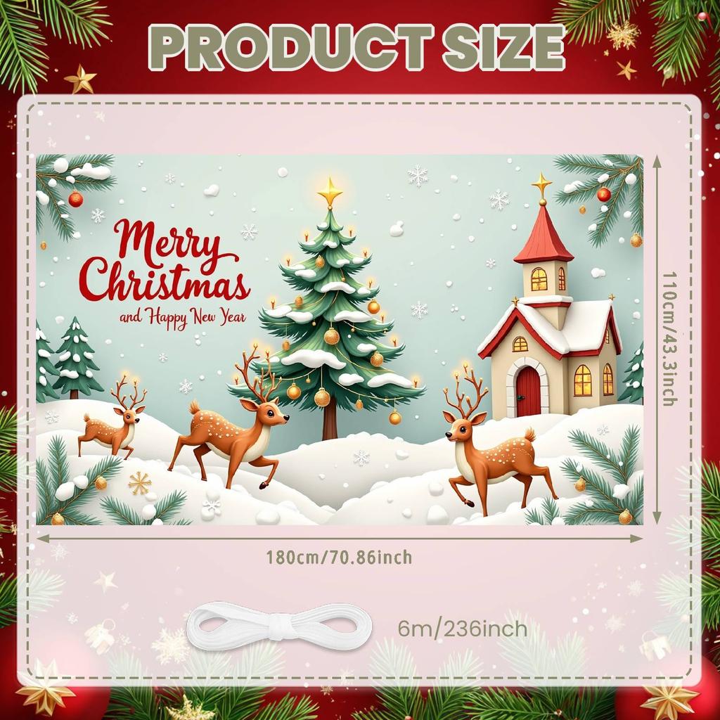 Weihnachtsbanner Rote Schrift Xmas Hintergrund Frohes Neues Jahr Hintergrund Weihnachtsbaum Weihnachtsbaum Display Für Büro Xmas