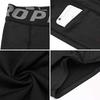 Sports Compression Inner Half Tights with for and Size L and Gray Men's Shorts, Shorts, Leggings, Pockets, Moisture-Wicking, Quick-Drying, Running,