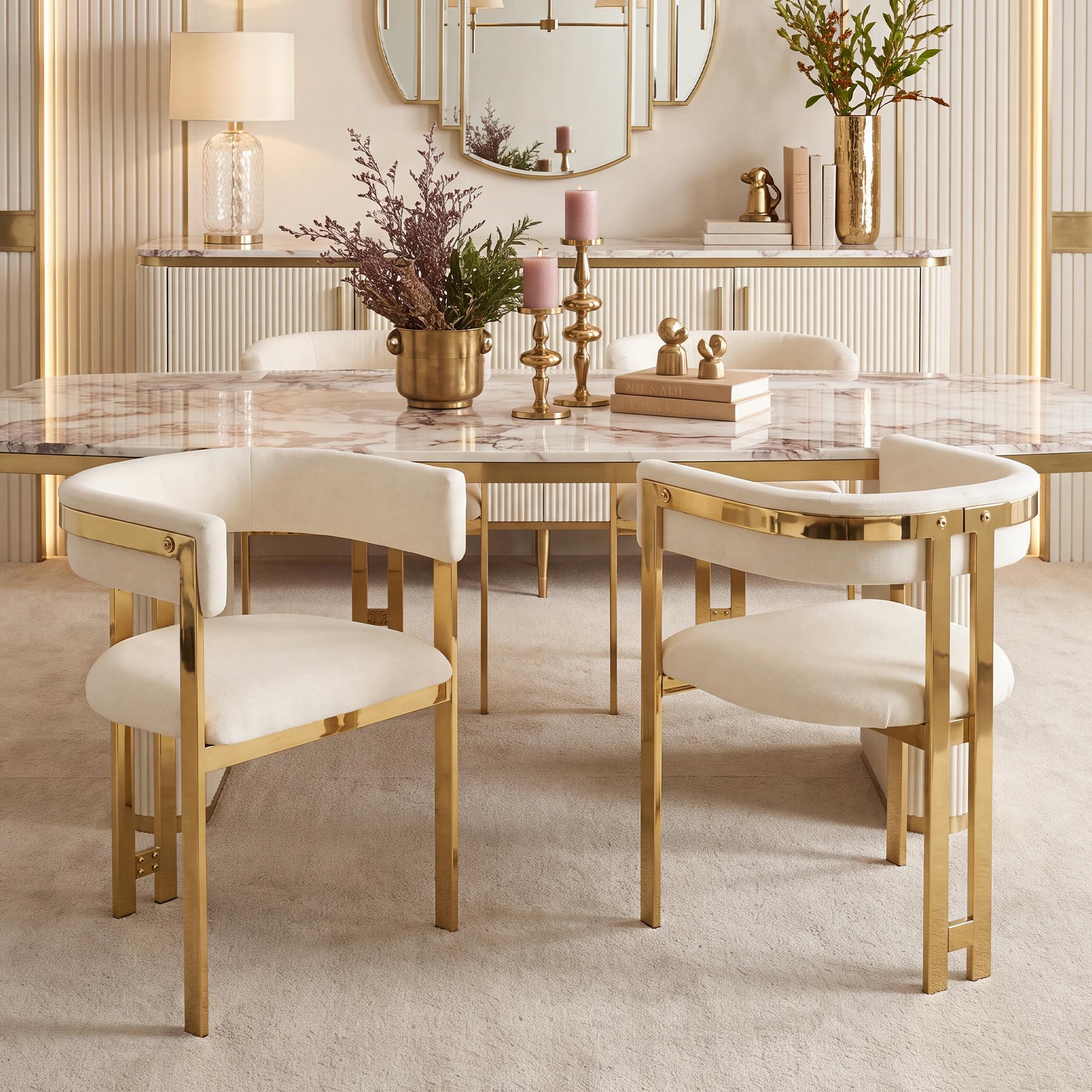4 Dining Chairs, Comfortable and Breathable