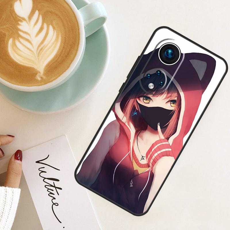 

Anime Girl Mask For Honor Magic 8 Pro 6 7 Lite Case For Honor Win RT X9d X9c X9b X9a X8c X8b 200 400 50 70 90 Honor 90