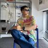 Men's Colorful Hand Drawn Fruit Print Cuban Collar Oversized Short Sleeve Shirt Casual Streetwear Top