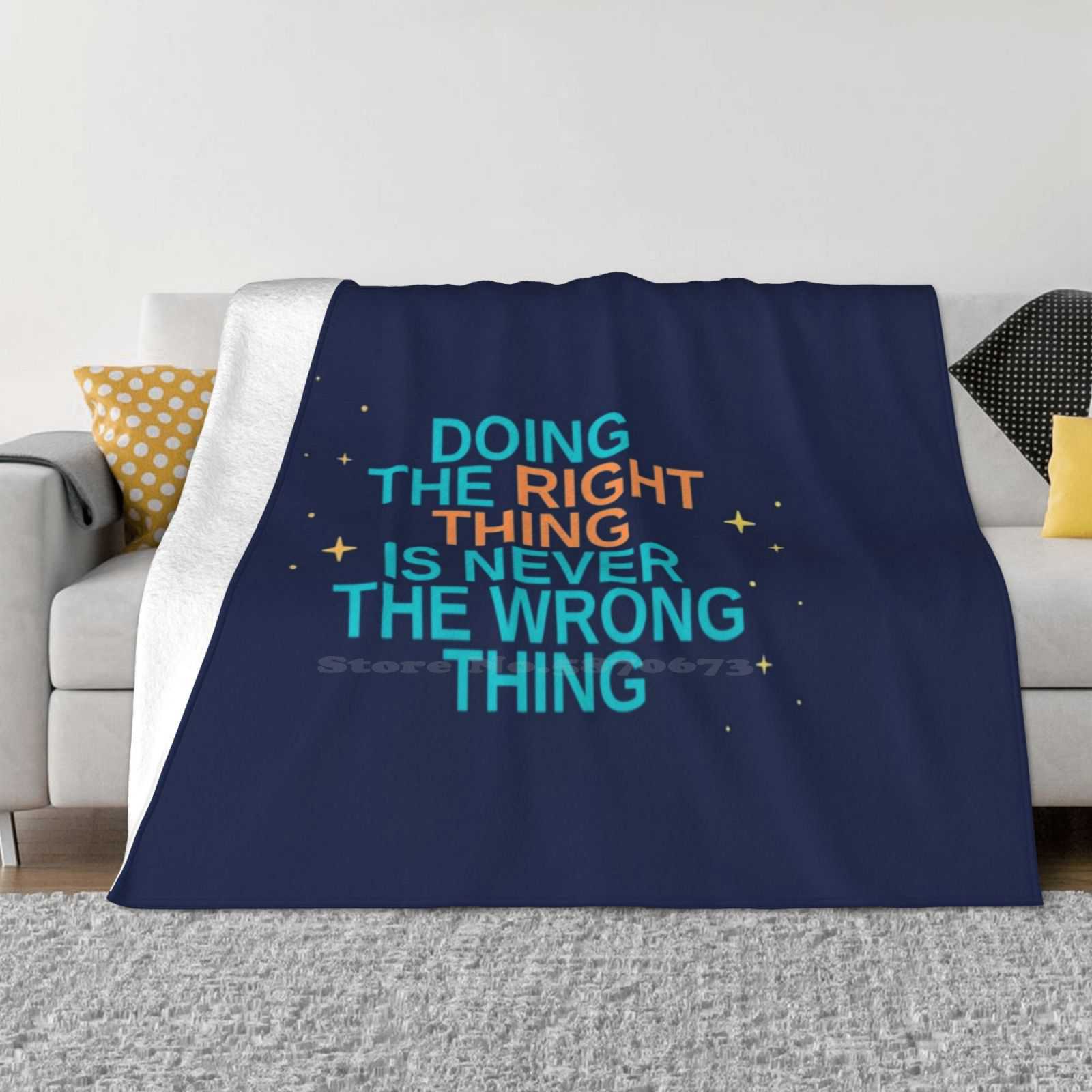Doing The Right Thing Is Never The Wrong Thing-Roy Kent Top Quality Comfortable Bed Sofa Soft Blanket Soccer Afc Richmond Team 30x40in