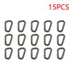 15-50PCS D-shape Belt Hanger Buckles Reusable Snap Type Safety Lock Buckles Lightweight High Strength Hardware Tools for Camping