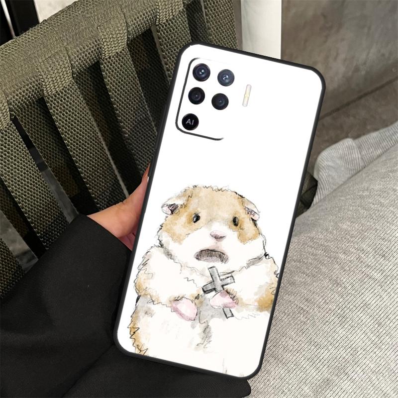 Hamster Art Case For Oppo A80 A60 A40 A94 A54 A98 A78 A18 A38 A58 A16 A76 A96 A17 A77 A74 A57S A15 Cover