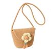 Popular woven bag women's new fashion simple messenger bag casual flower bag trendy shoulder bag