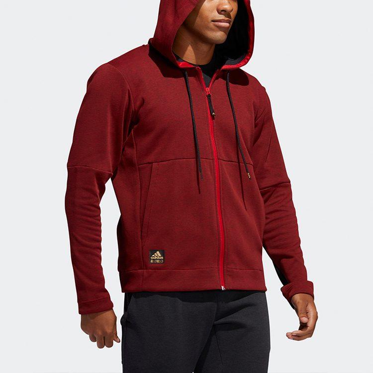 adidas CNY Collection Jackets Men's Energy Red Hooded Moderate Other FQ0433