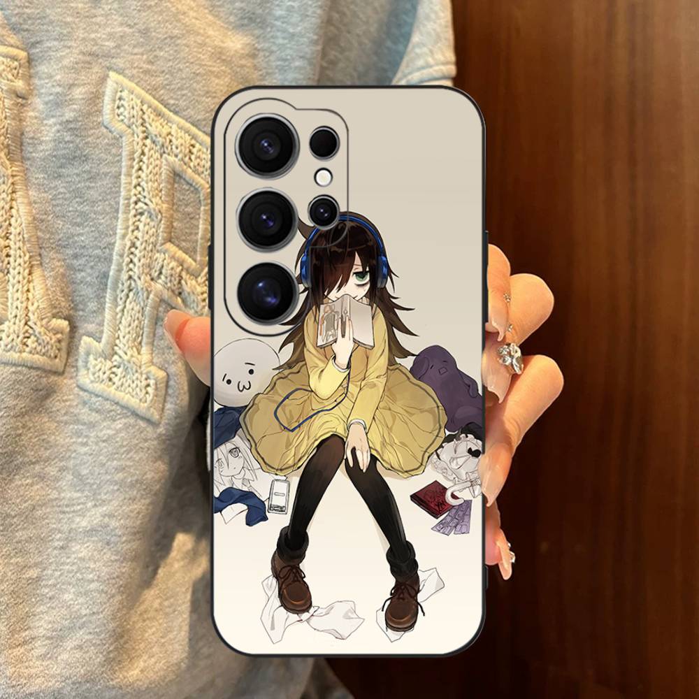 Watamote K-Kuroki T-Tomoko Phone Case For Samsung S 24 Fe 25 Ultra Plus 20 Lite 21 30 22 23 24 22 Ultra 5G Fundas